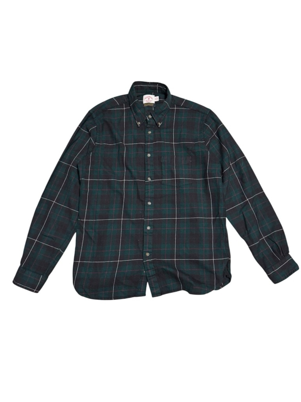 151 BROOKS BROTHERS Men’s Red Fleece x Pendleton Wool Plaid Shirt - Green, XXL - Picture 3 of 9